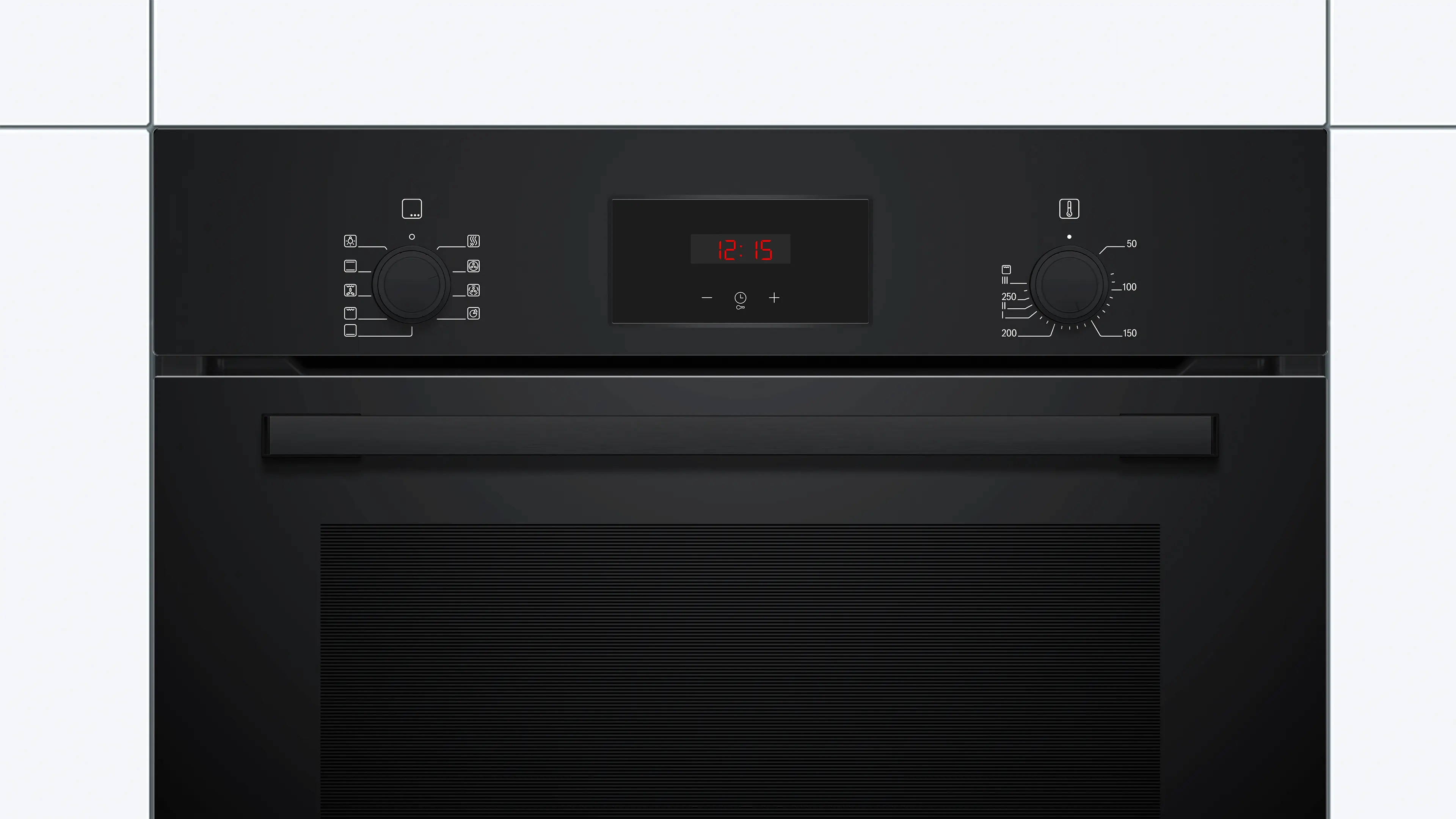 Serie 2 Bakoven 60 x 60 cm Zwart