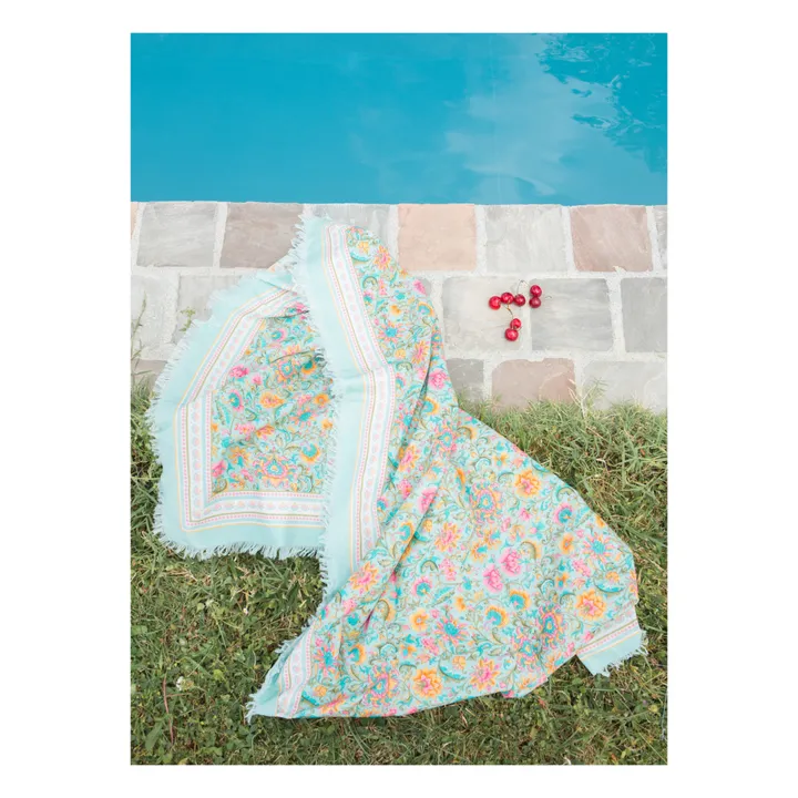 Louise Misha Paréo Playa Coton Bio - Collection Femme | Bleu