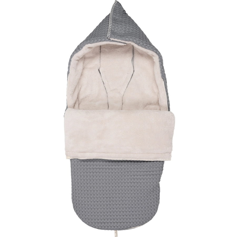 koeka Buggy Fußsack Plüsch Oslo GrauKiesel