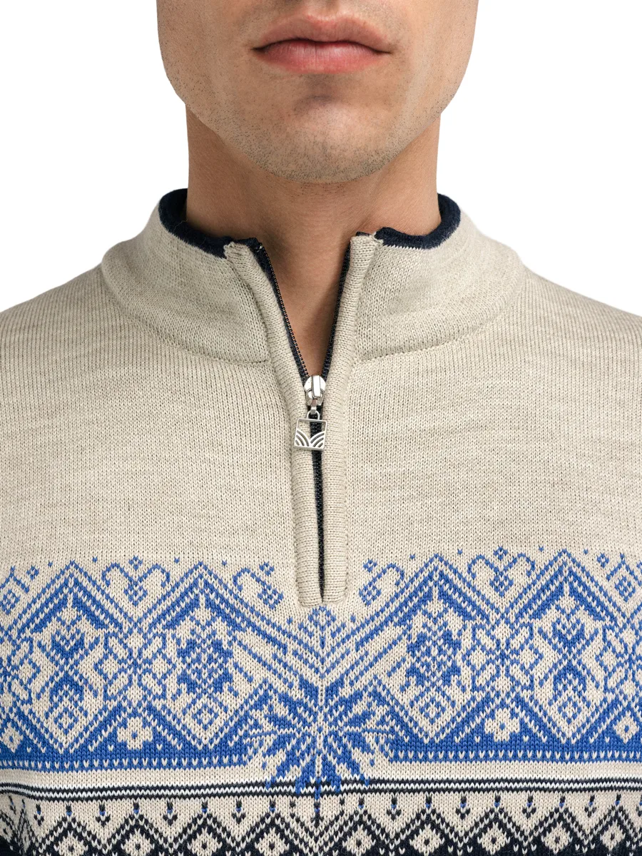 Dale of Norway Men's Moritz Sweater Marine Sandstone