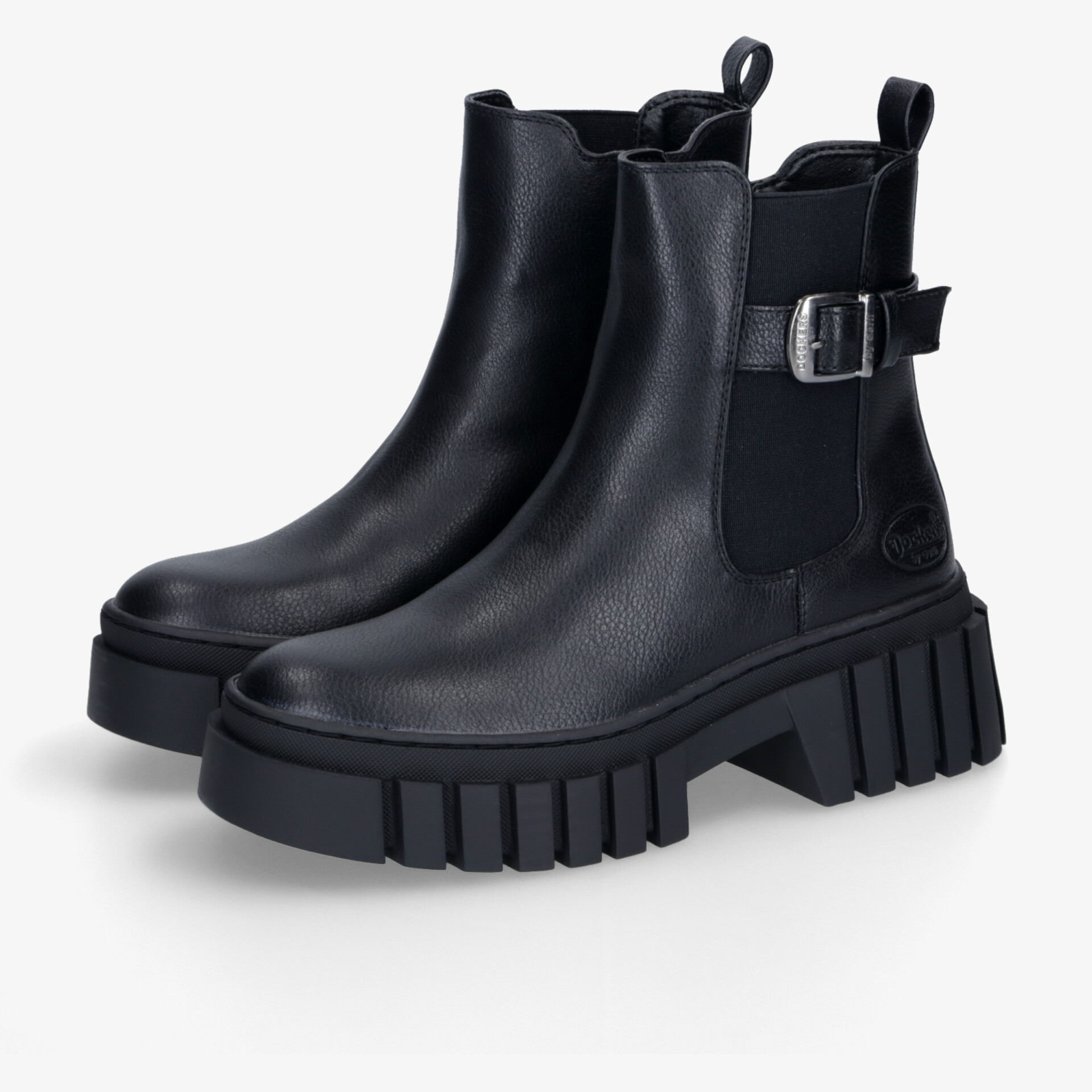 Dockers Damen Chelsea Boots schwarz