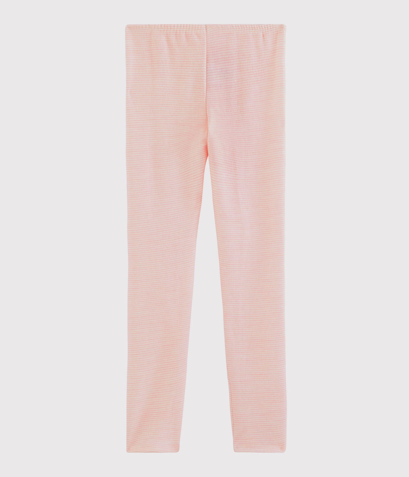 Legging milleraies petite fille en laine et coton