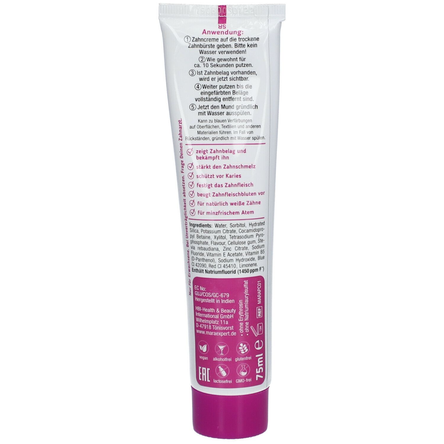 Mara® expert Plaque Checker Medizinische Zahncreme