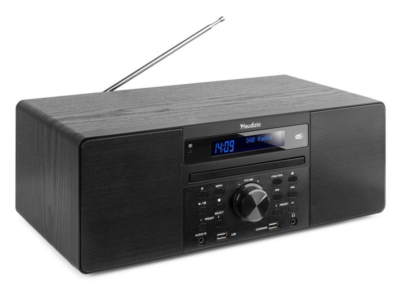 Audizio Radio/CD-Player Prato Schwarz DAB  Radio mit CD-Player