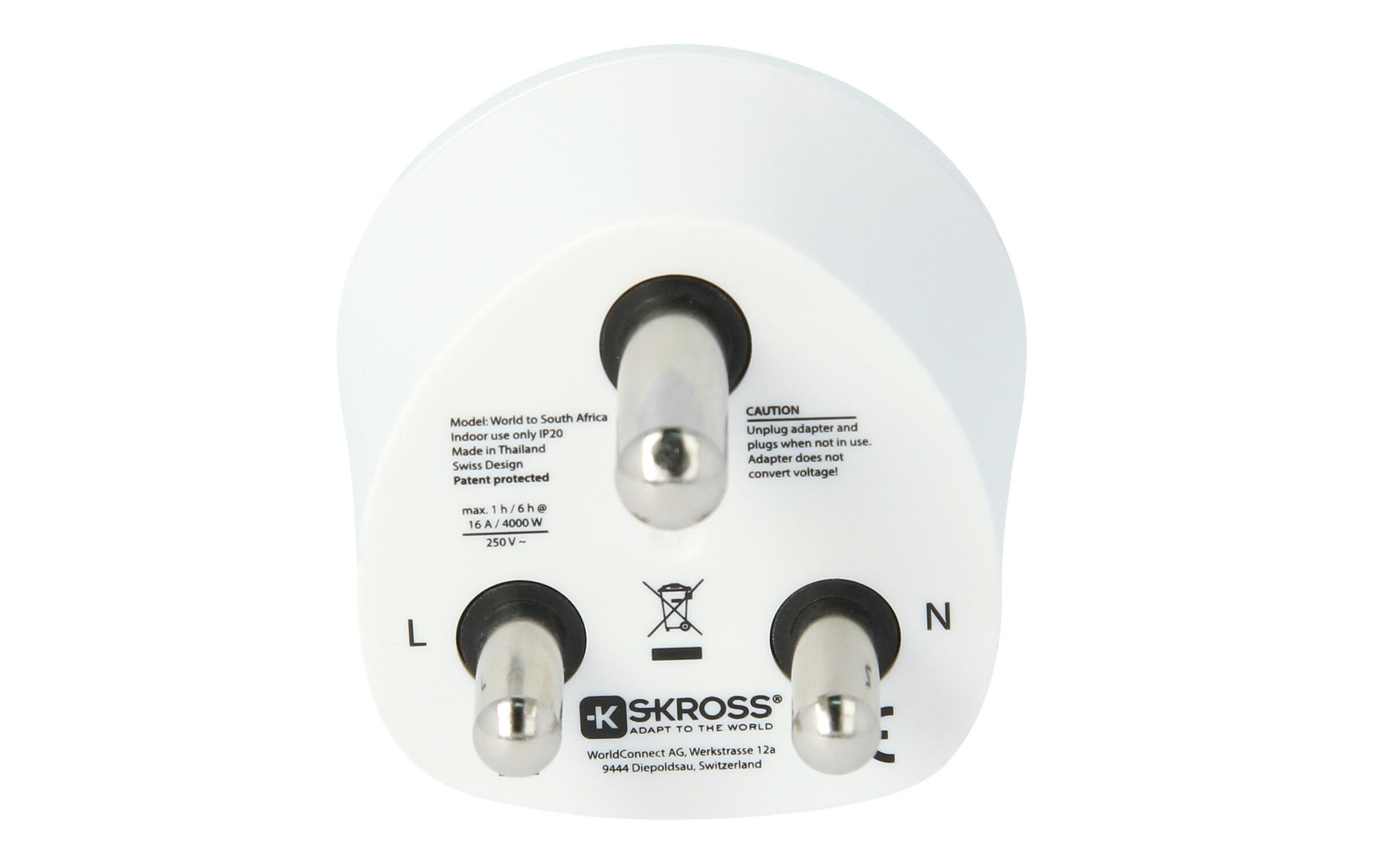 Reiseadapter Country World - SAReiseadapter World - Südafrika