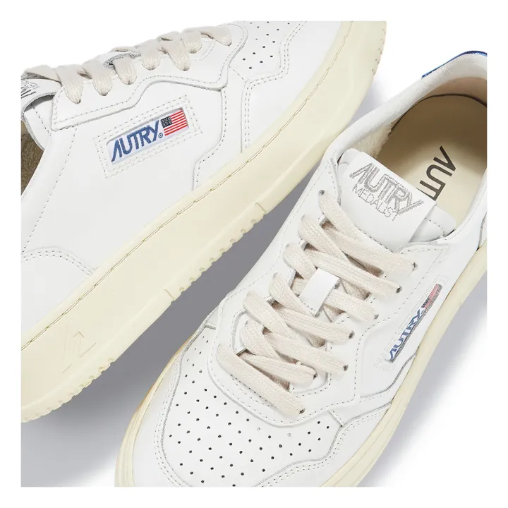 Autry Baskets Medalist Low Cuir | Bleu