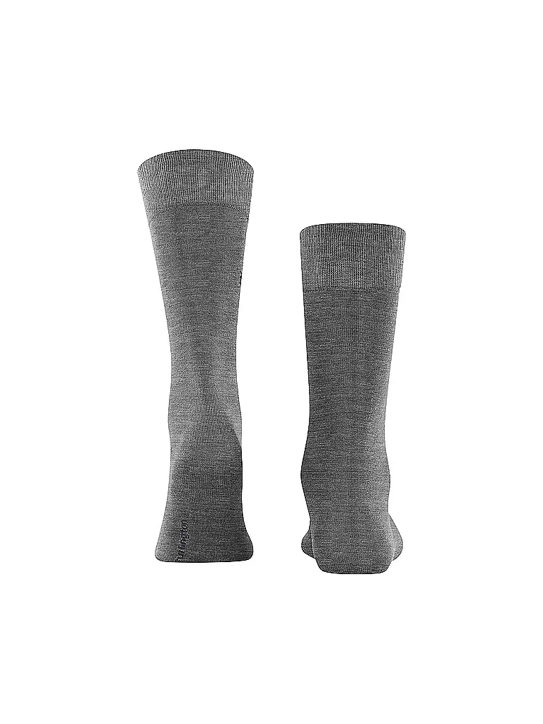 BURLINGTON Herren Socken DUBLIN SO 40-46 steel mel. hellgrau