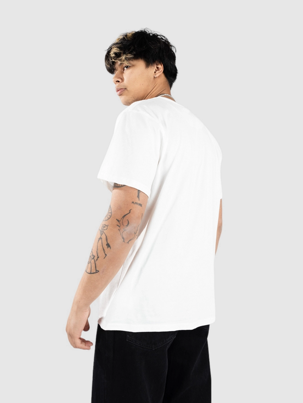 Fat Moose Fm Logo Organic T-Shirt ecru