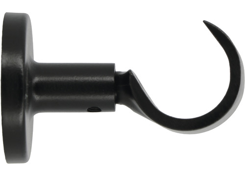 Enkelsporige beugel voor Loft & Premium Black Line, zwart, Ø 20/28 mm, 6 cm lang, 1 st.