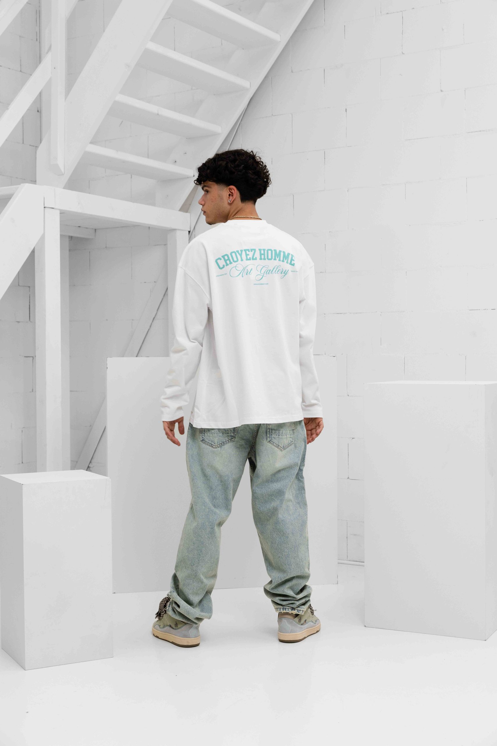 Croyez Art Gallery Longsleeve Heren Wit