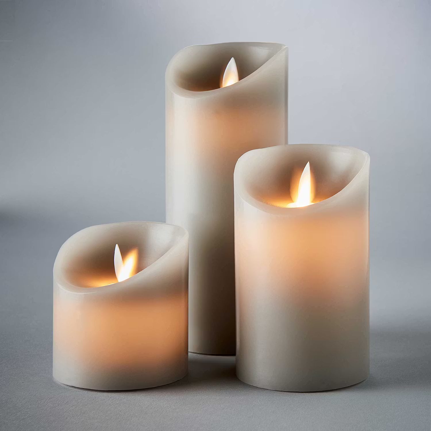 GLOWING FLAME LED Kerzen-Set 3-tlg.