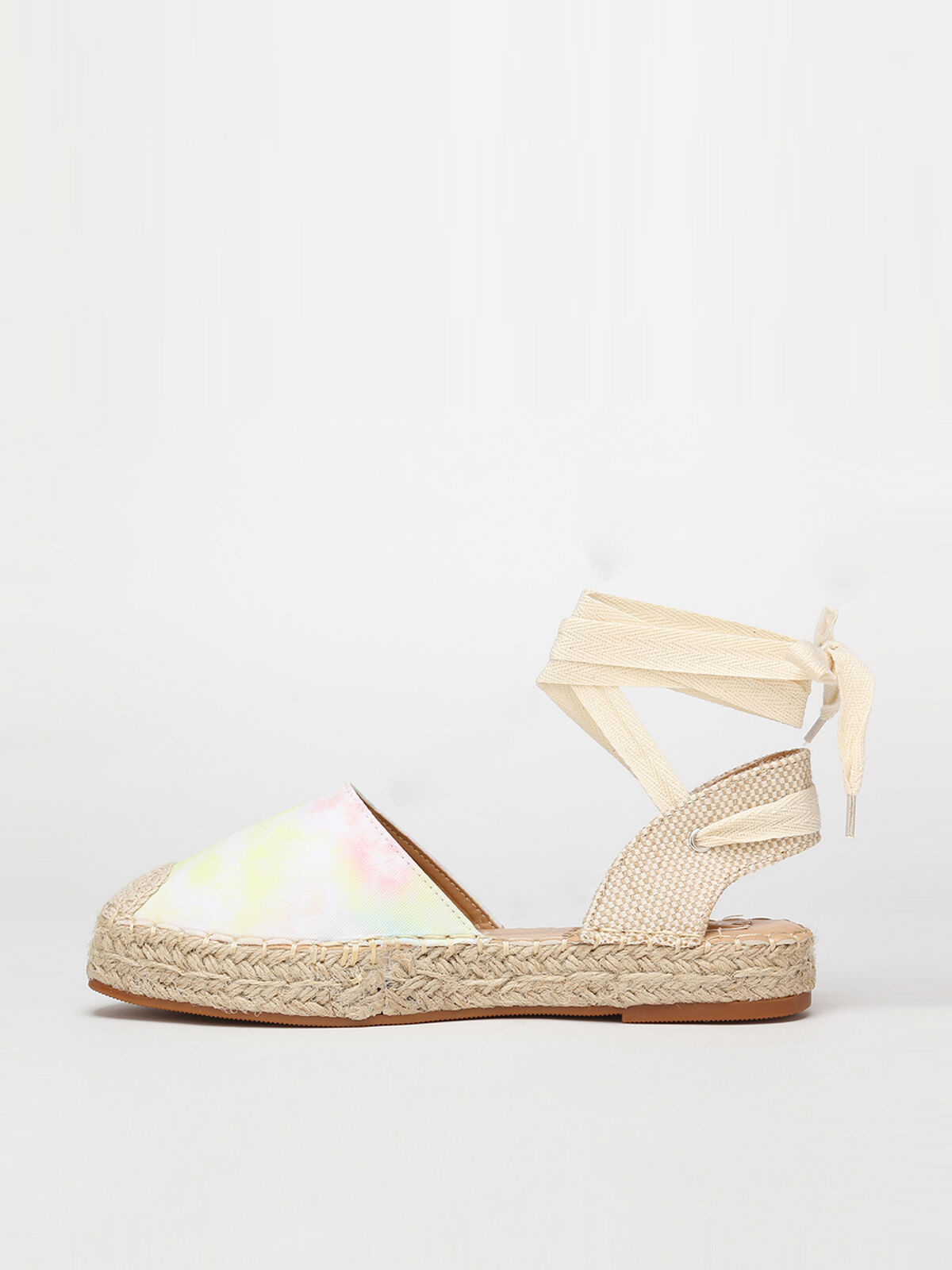 Espadrilles tie and dye à plateforme- Multicolore