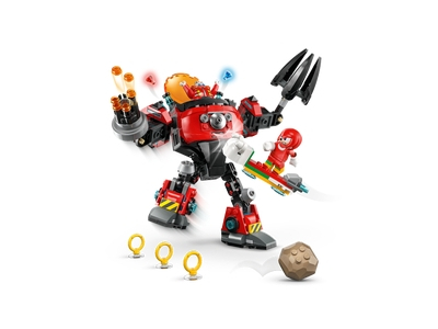 LEGO Knuckles vs. Dr. Eggman Egg Crusher mecha (77005)