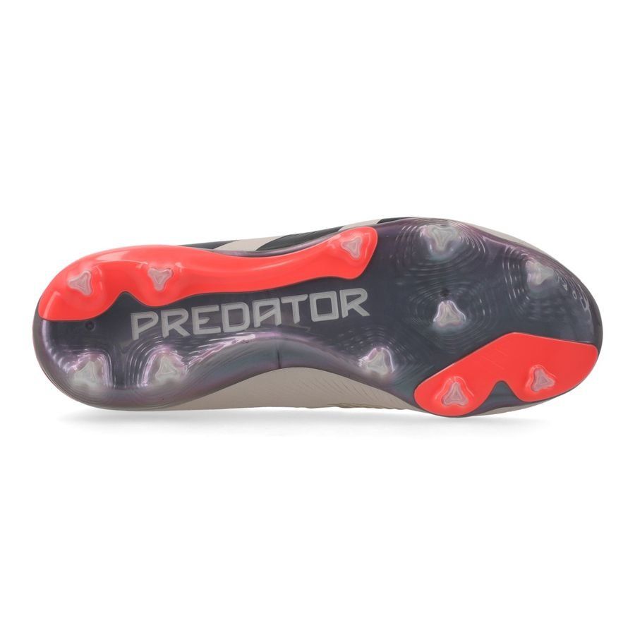 adidas Predator Elite FG Vivid Horizon - Argenté/Aurora Black/Turbo Enfant