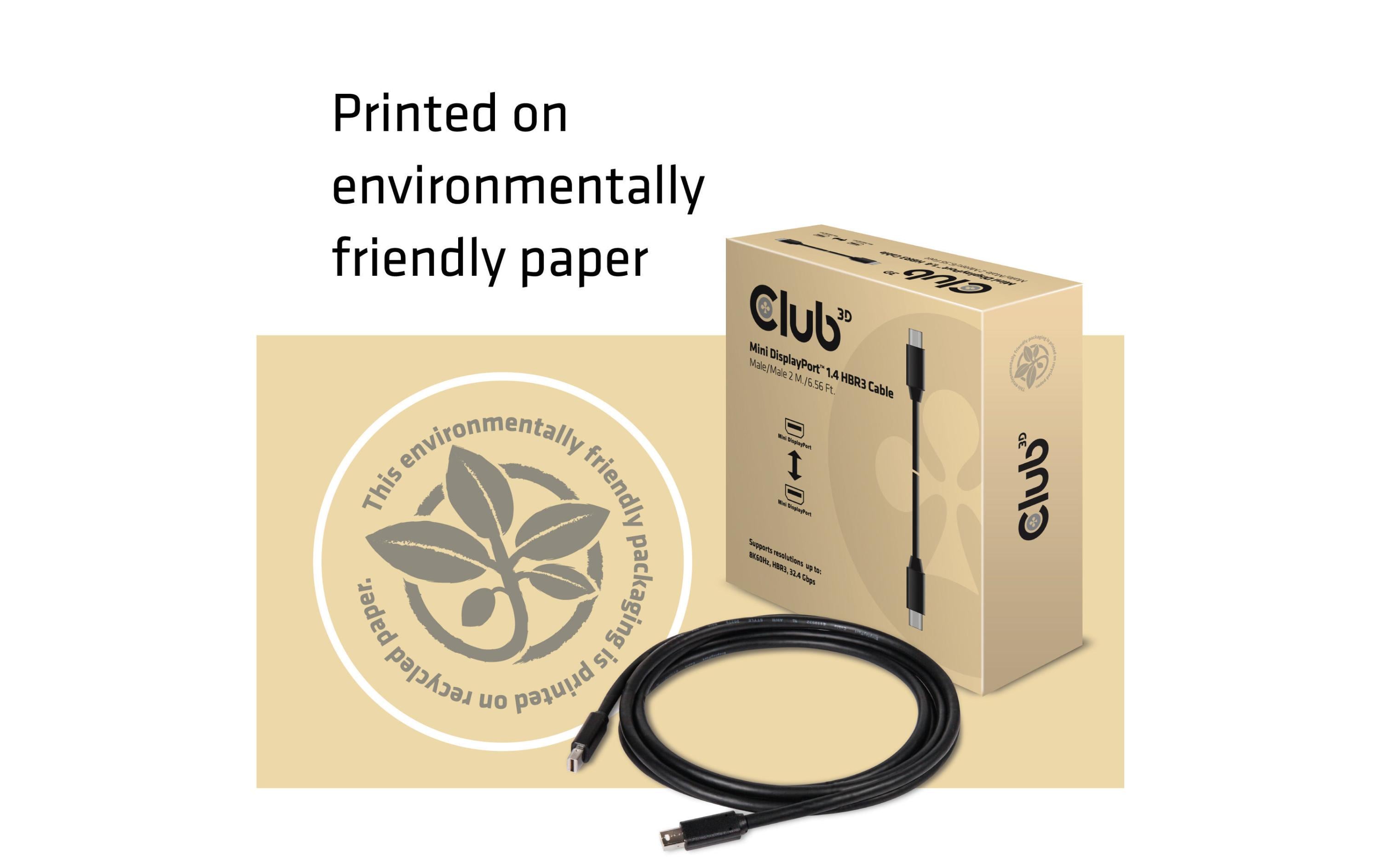 Kabel Mini-DP 1.4 - Mini-DP 1.4 HBR3 8K, 2 mMini DisplayPort 1.4 HBR3 8K60Hz Kabel Stecker/Stecker