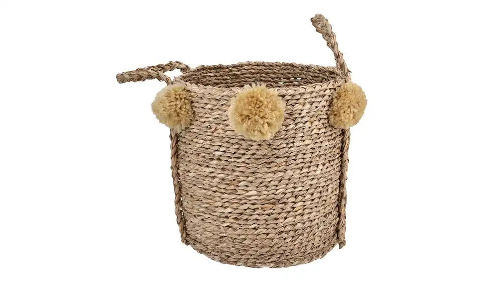Aufbewahrungskorb mit Pompoms