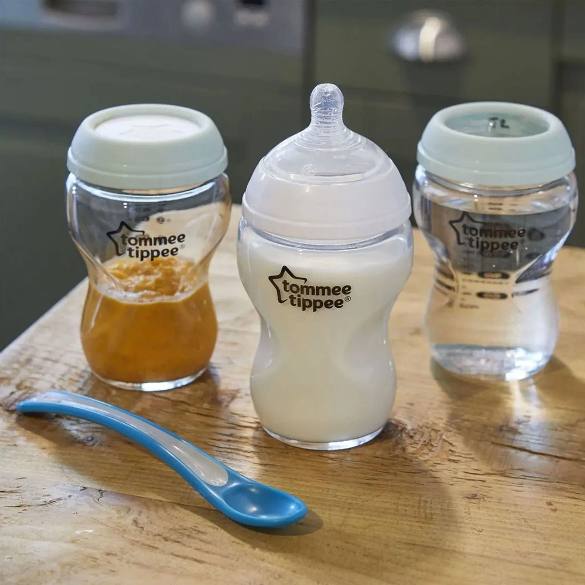 Tommee Tippee Biberons en Verre 3-en-1 Closer to Nature 9fl oz Paquet de 3
