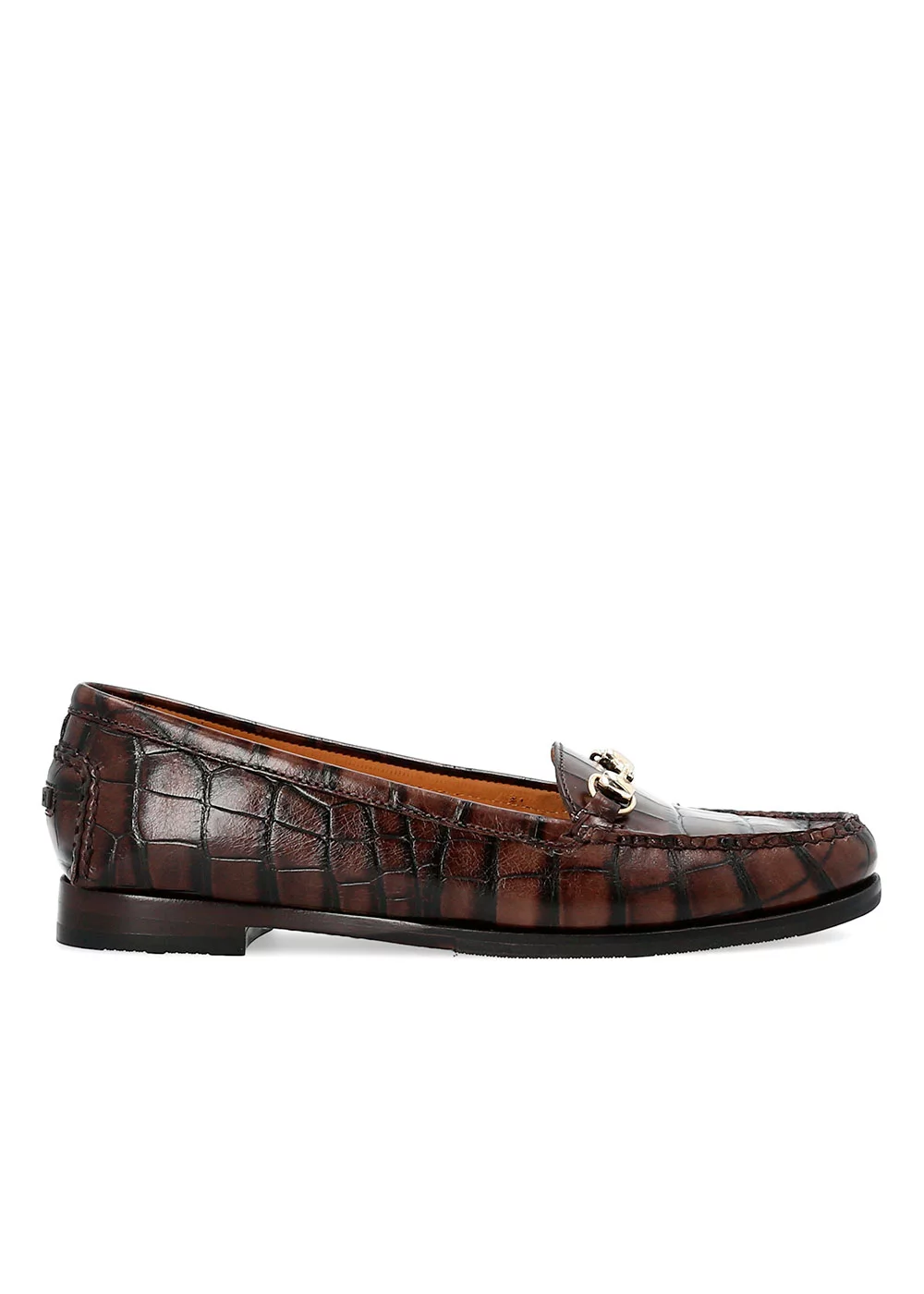 MOCASSIN B. CROCO DARK BROWN