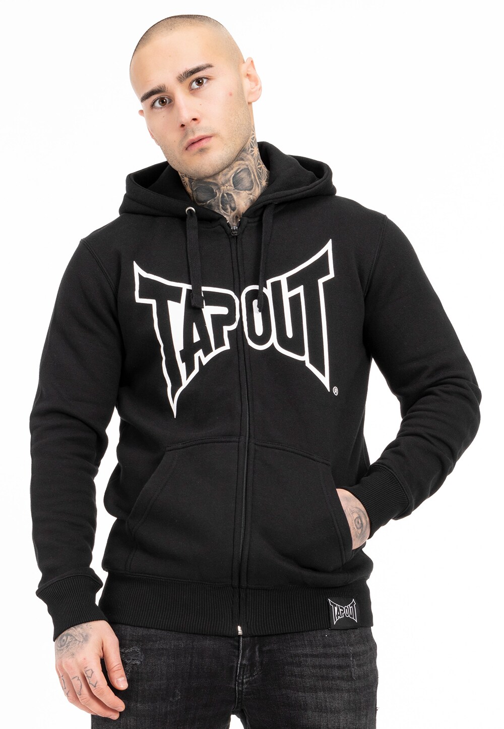Tapout Herren Kapuzenjacke mit Reißverschluss normale Passform MARFA HOODED ZIPPER