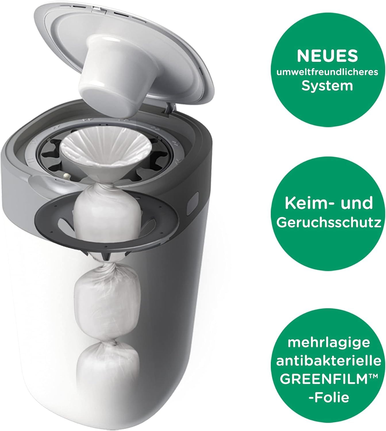 Tommee Tippee Windeleimer Twist & Click Sangenic Tec Starterset