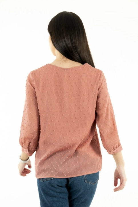 tee shirt manches longues Veromoda evi rose