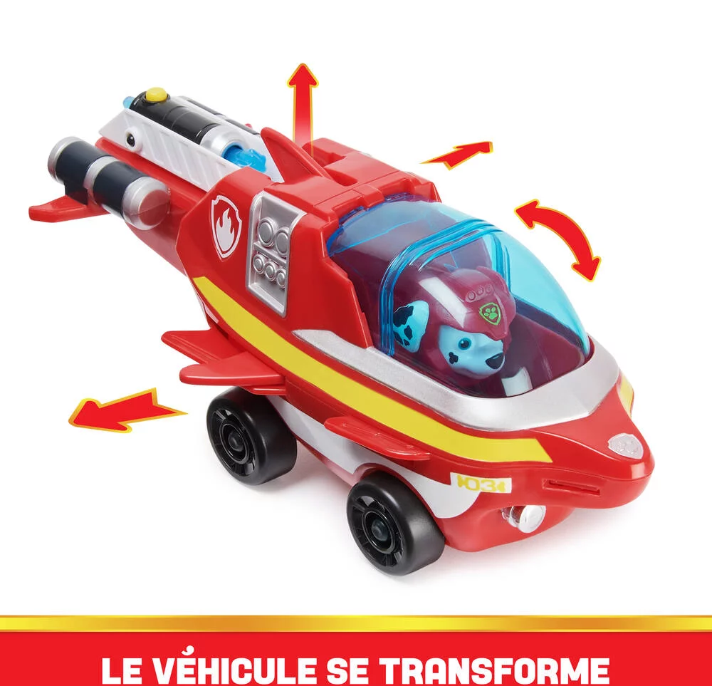PAT'PATROUILLE -VEHICULE ET  FIGURINE MARCUS AQUA PUPS