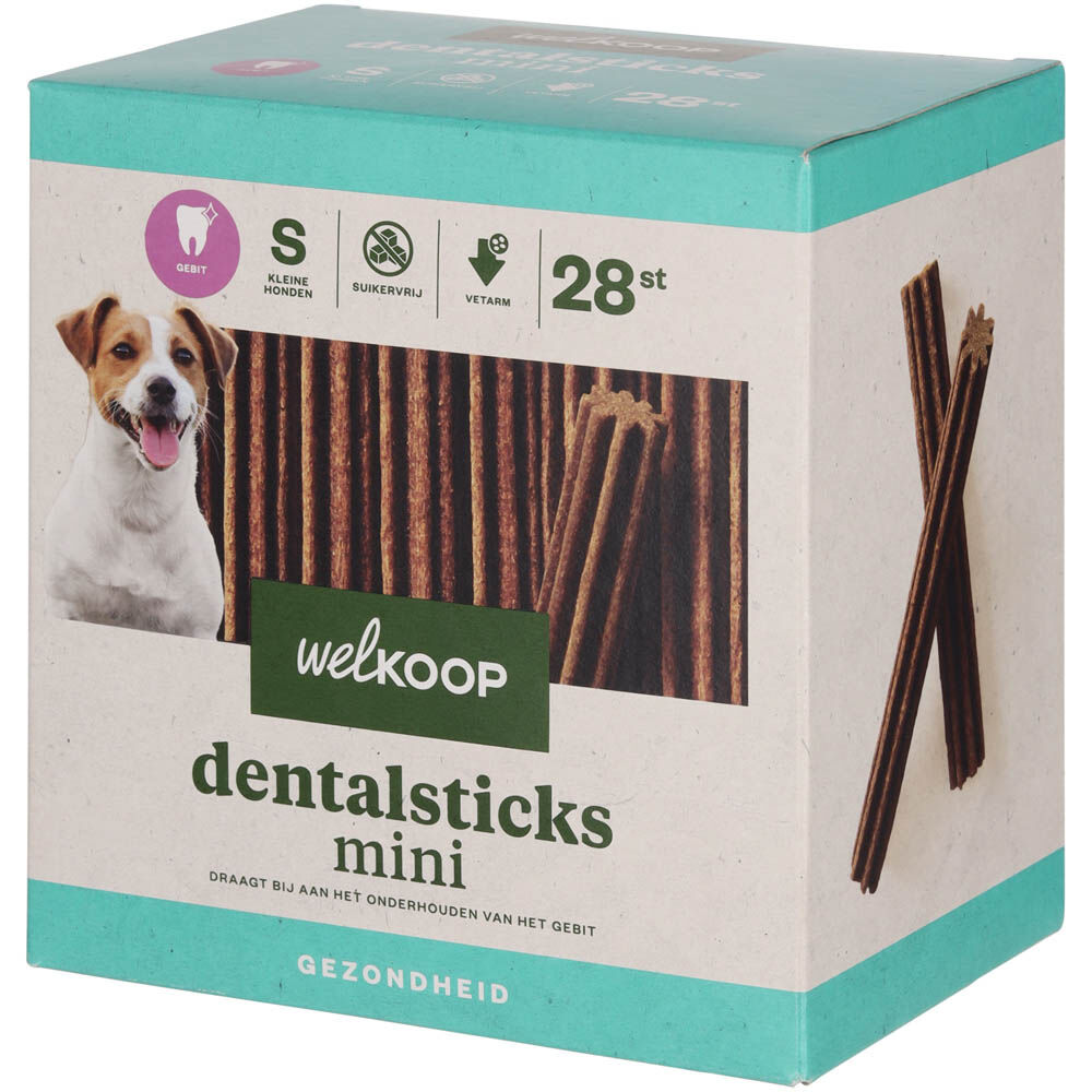 Welkoop - Dentalsticks Mini - 28 Stuks - kip - S