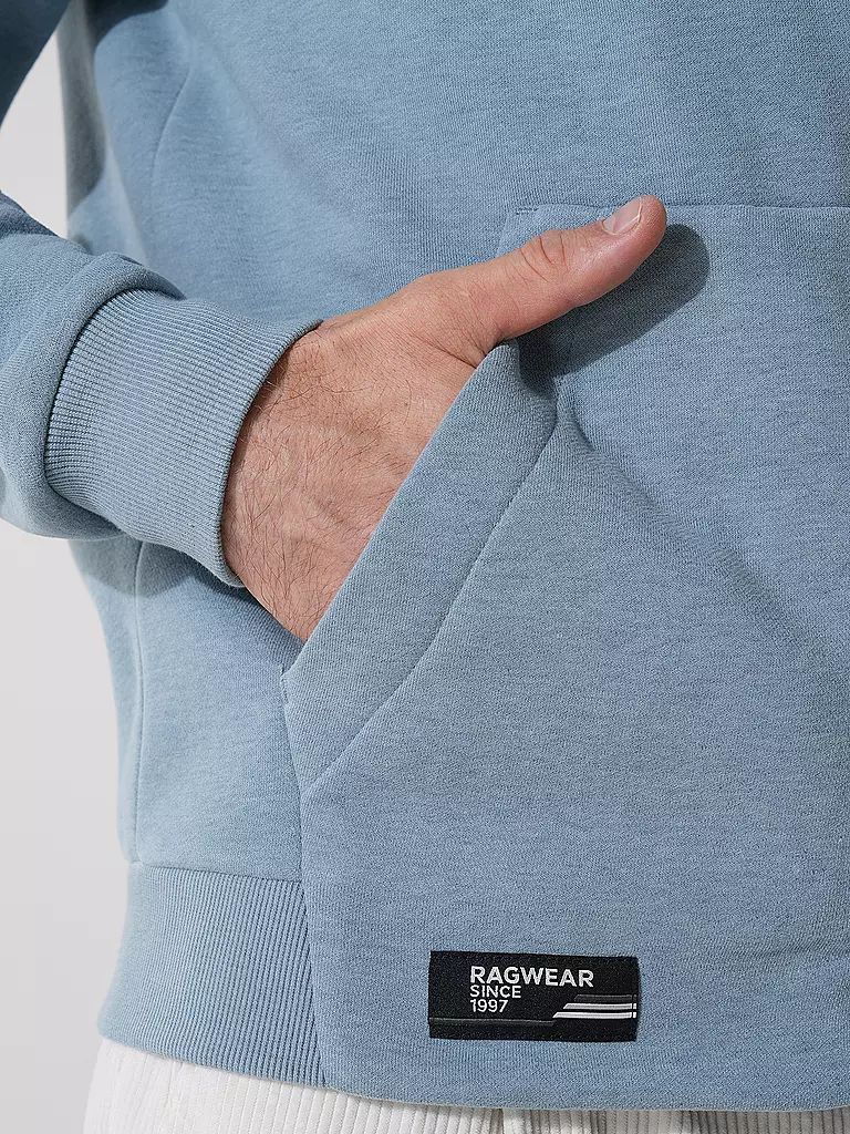 RAGWEAR Sweatjacke ZENWAY hellblau