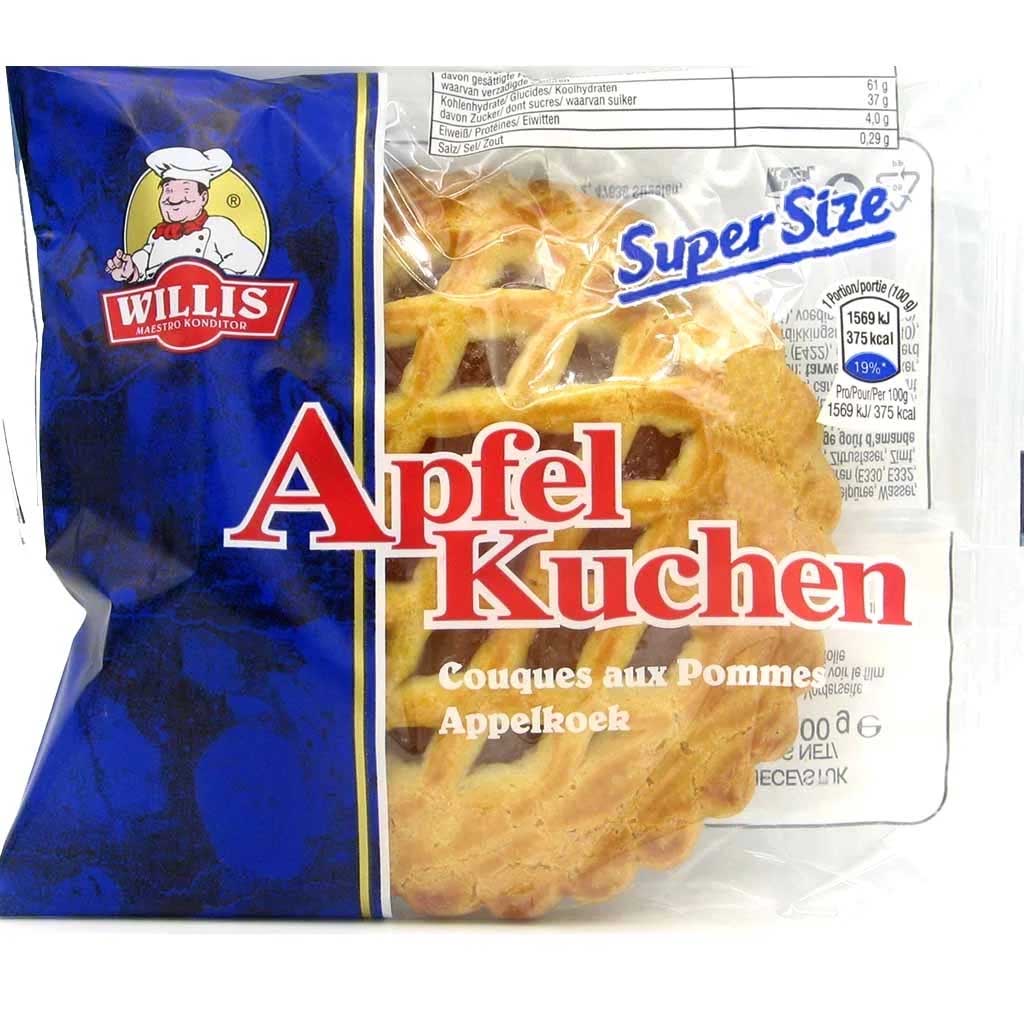 24x Willis Apfel Kuchen á 90g=2,16kg MHD:6.1.25