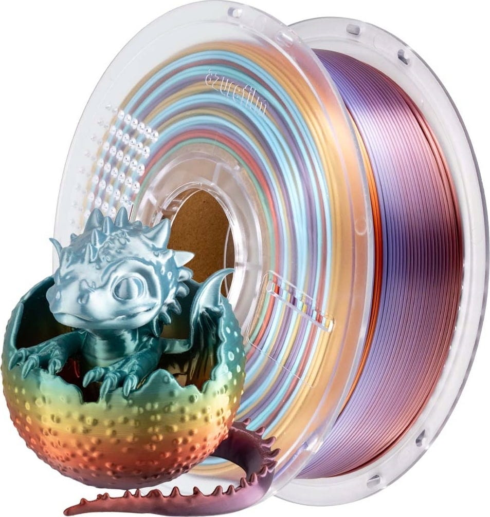 AzureFilm  PLA Silk Rainbow Wild Ember, 1,75 mm / 1000 g    PLA-Material mit Farbverläufen & seidigem Finish in Wild Ember