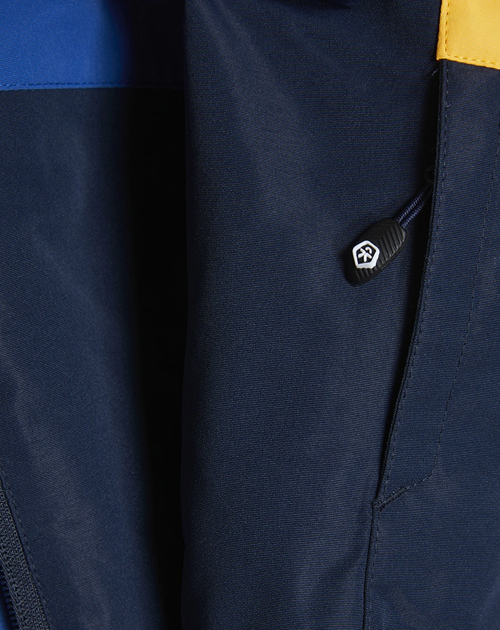 Funktions-Winterjacke SNEDRIVE in blau/gelb