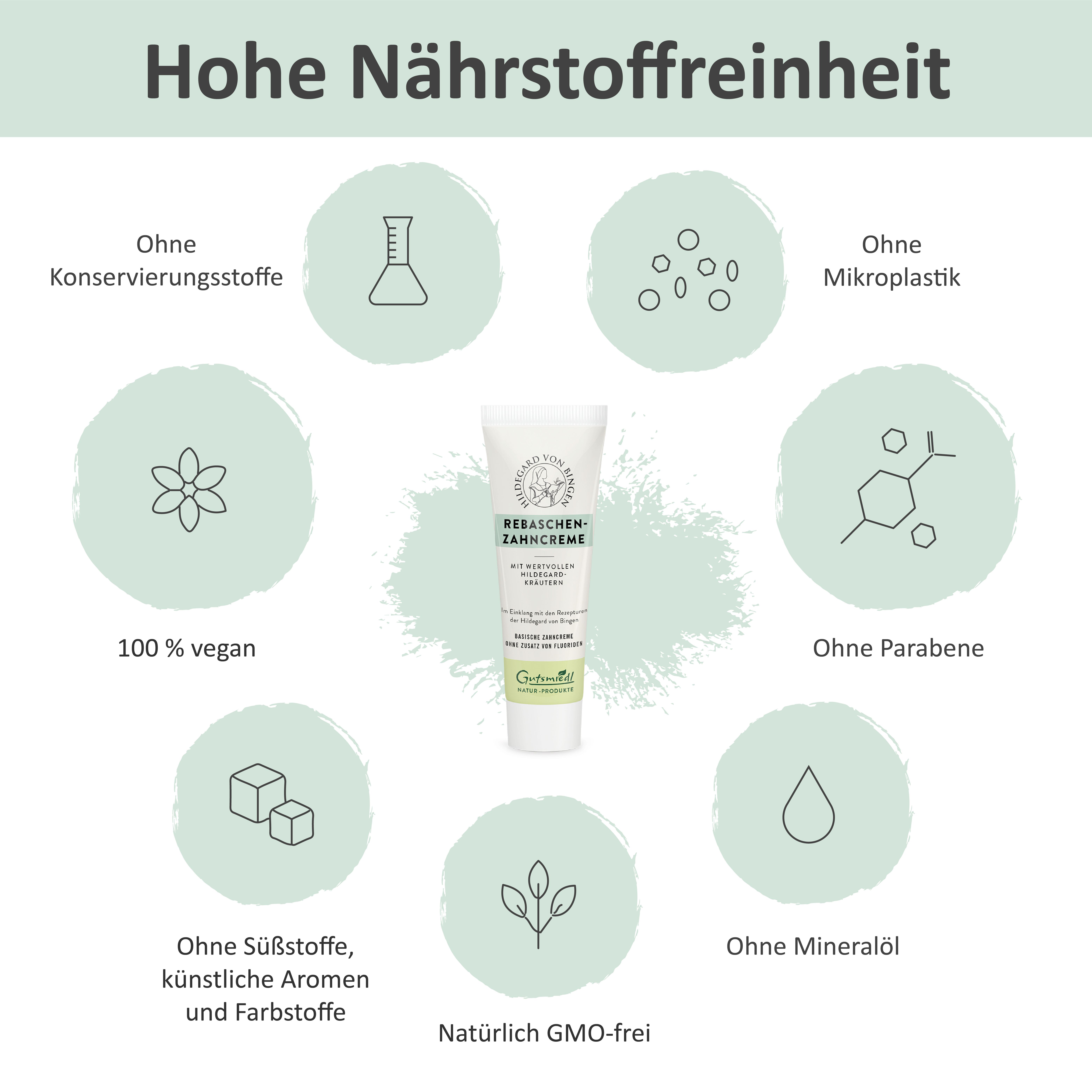 Rebaschen-Zahncreme mit Kräutern