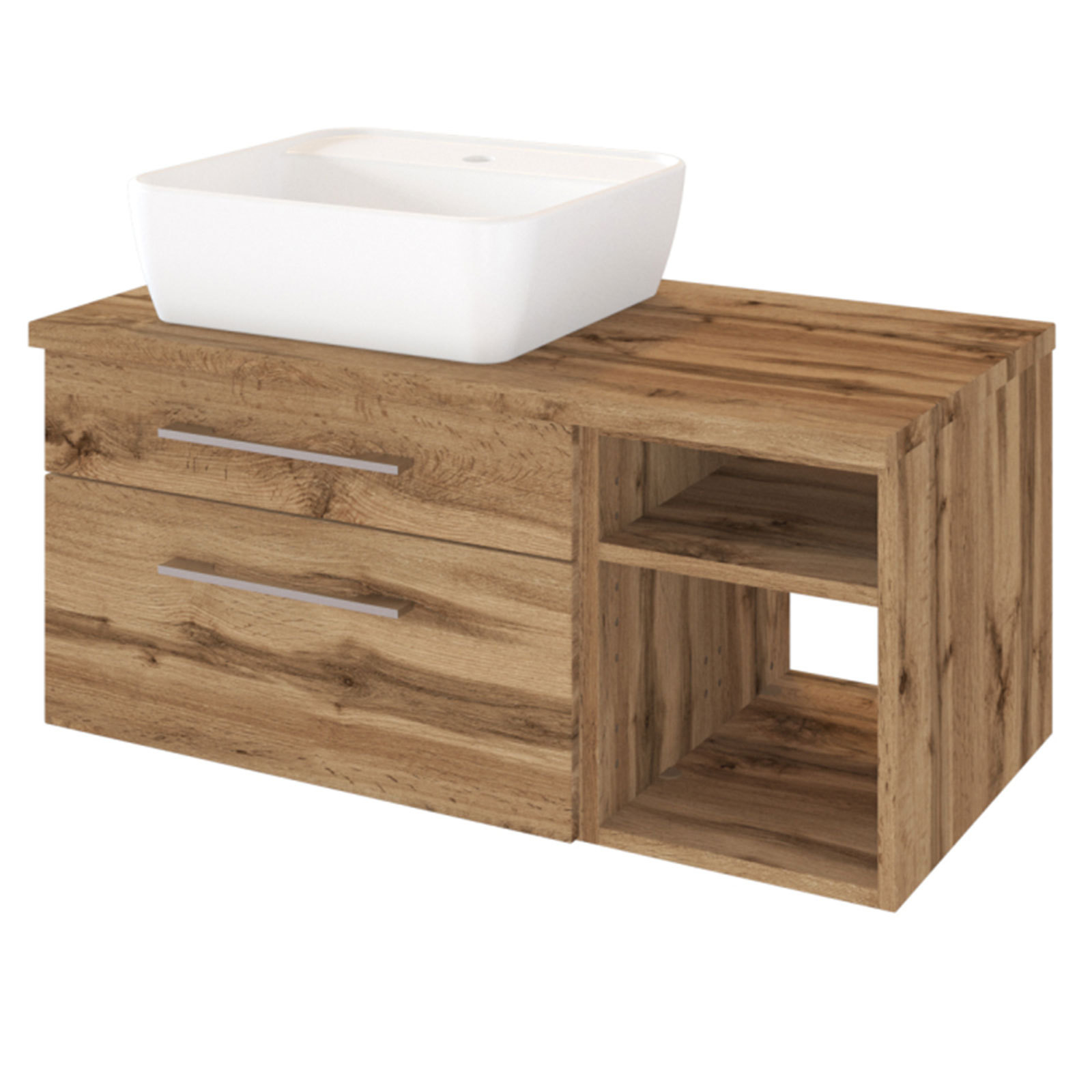 Waschtisch DAVOS - Wotaneiche - 90 cm breit