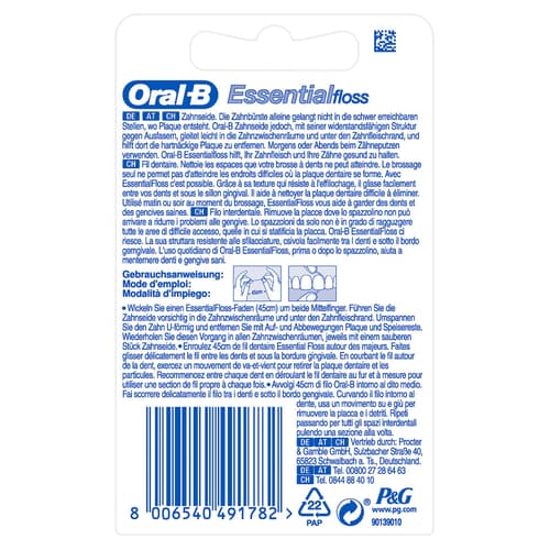 Oral-B Essentialfloss ungewachst 50m