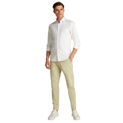 Chemise à manches longues homme Mini Structure Slim CALVIN KLEIN