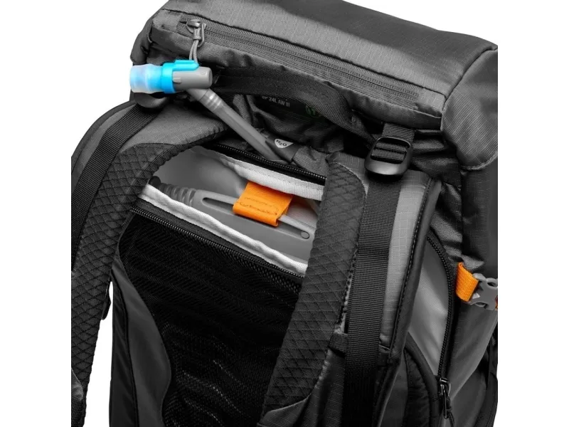 Lowepro Photo Sport BP 24L AW III (GY) - Rygsæk lille/mellem til digitalkamera med objektiver - grov - udendørs - 100 x 300D nylon, polyester - grå