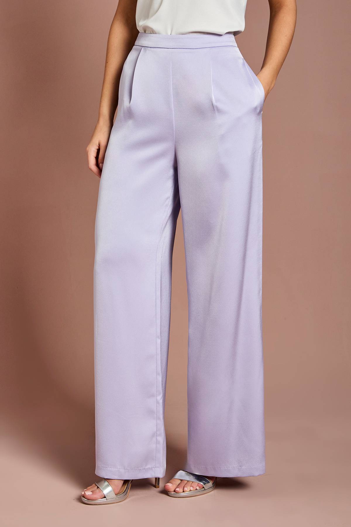 Coast Pantalon Évasé En Satin