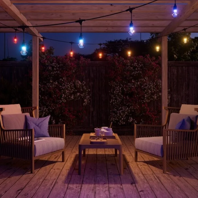 Nanoleaf - Essentials Matter Smart Multifarvet Udendørs Snorelys Startpakke 30m
