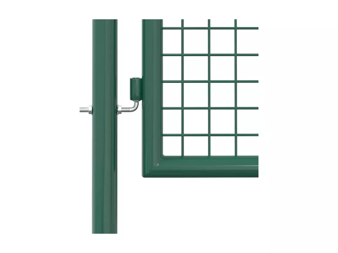 Portail de cl?ture acier 100x175 cm vert