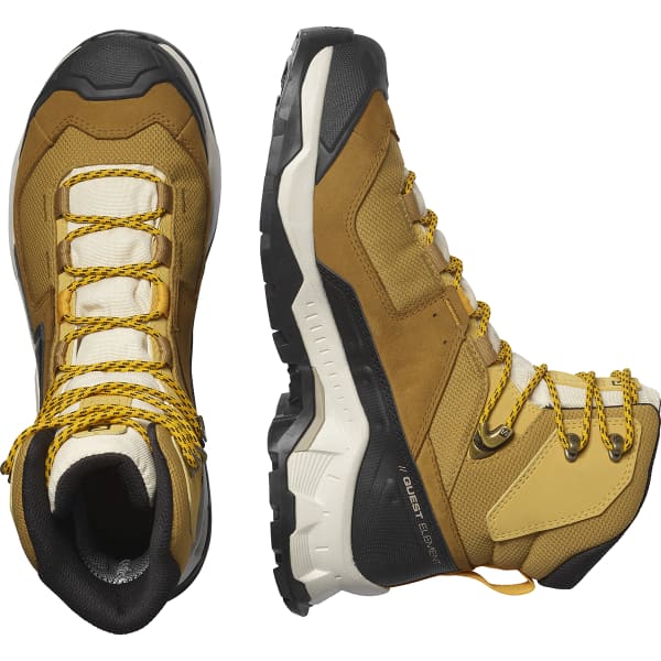 Chaussure de randonnée haute SALOMON QUEST ELEMENT GORE-TEX CUMIN/BLEACHED SAND/SAFFRON