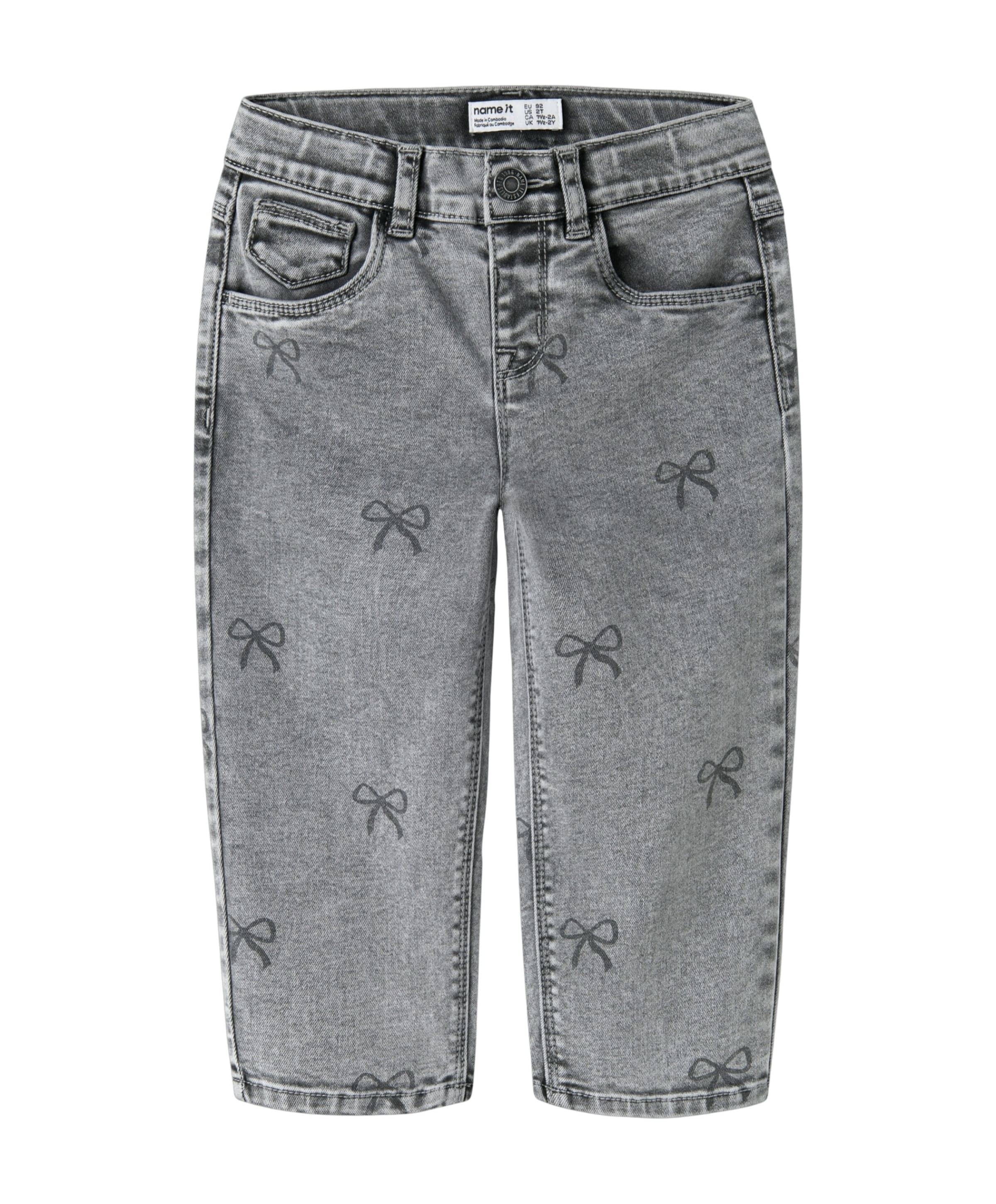 Name it NMFBELLA MOM SHAPED JEANS 3555-ON F meisjes jeans grijs