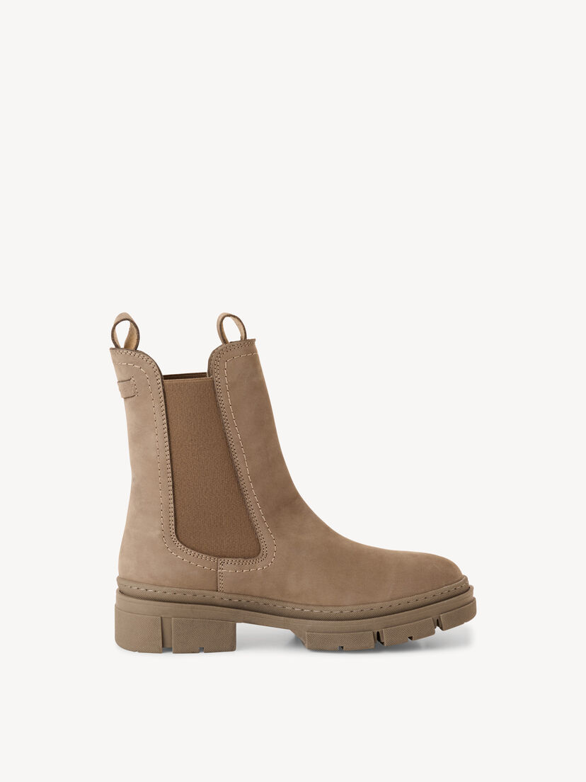 Leren Chelseaboot - beige