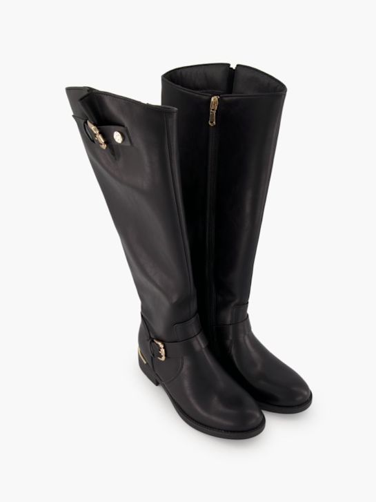 Graceland Hoher Stiefel Schwarz