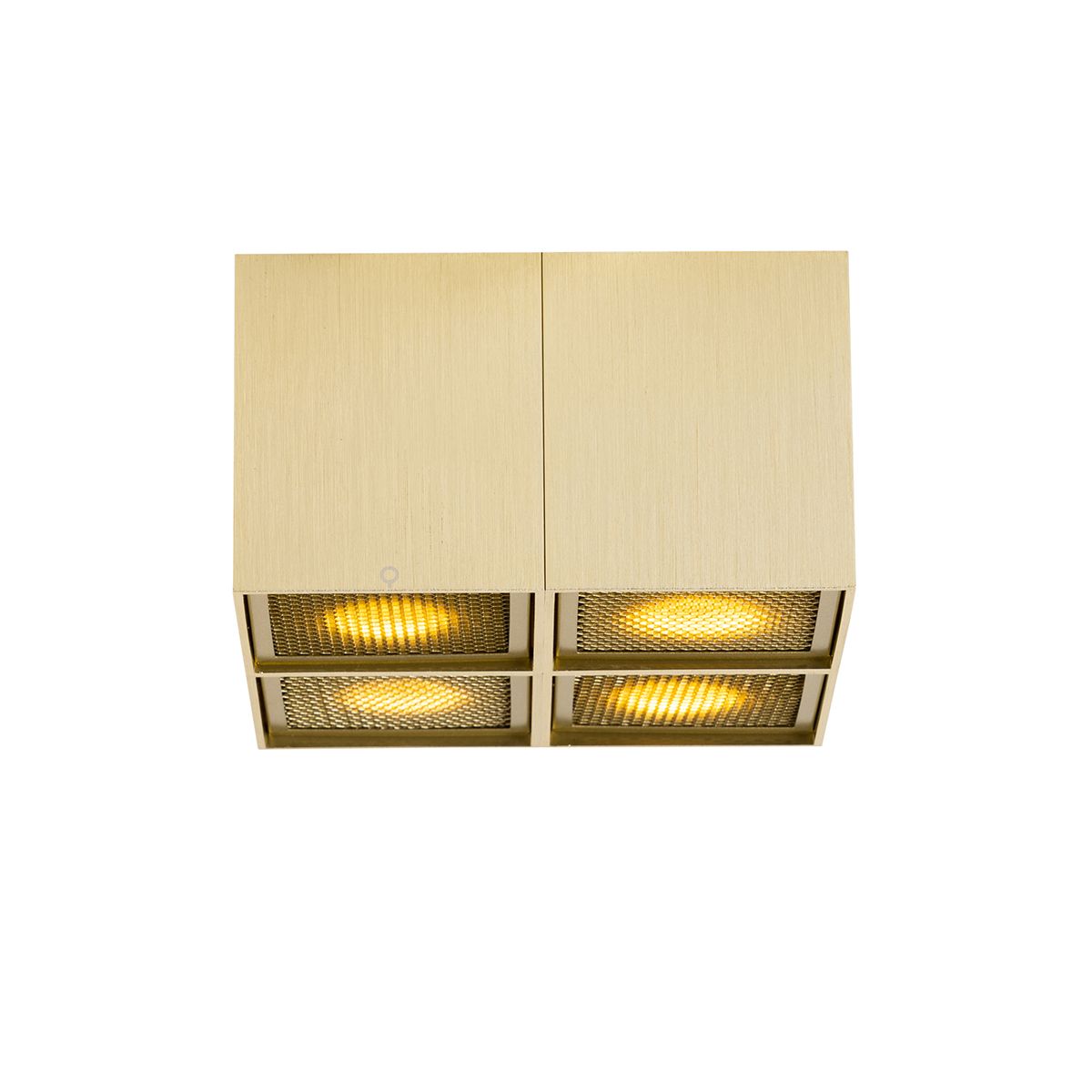 Design spot goud 4-lichts - Qubo Honey
