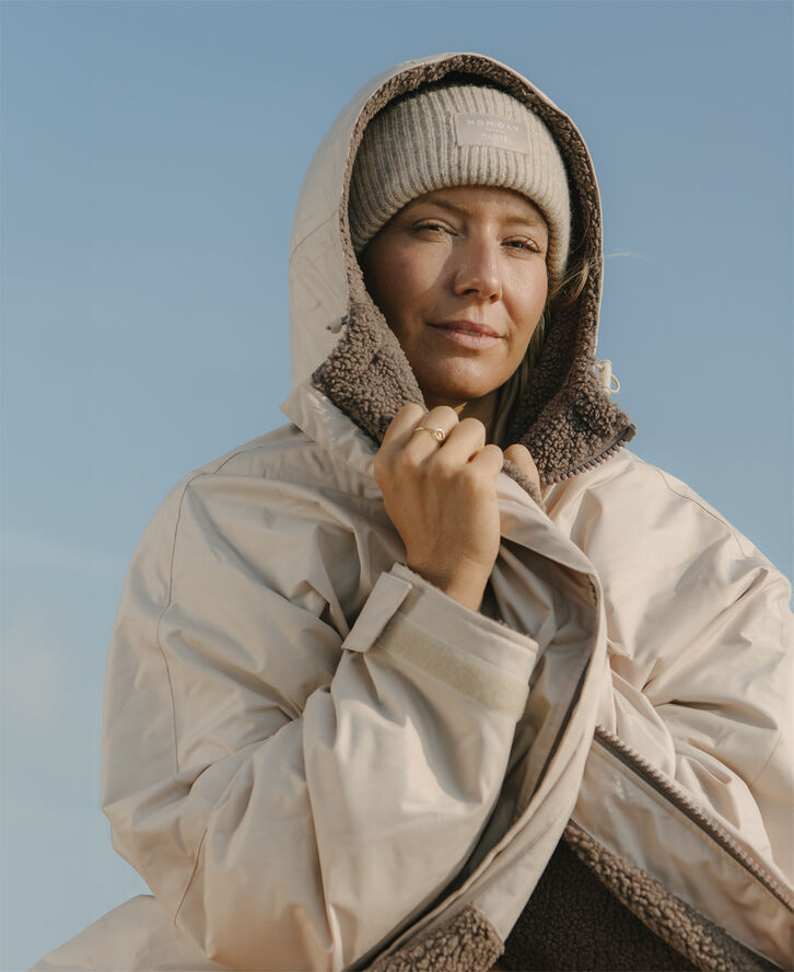 Cartel Copenhagen Cartel x Monday Bliss Winterswim Changing Robe - Sand Sand