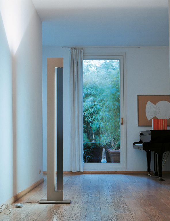 Nemo Ara vloerlamp LED dim to warm champagne polished