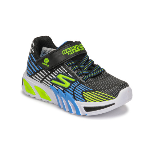 Skechers - FLEX-GLOW ELITE Negro / Azul / Led