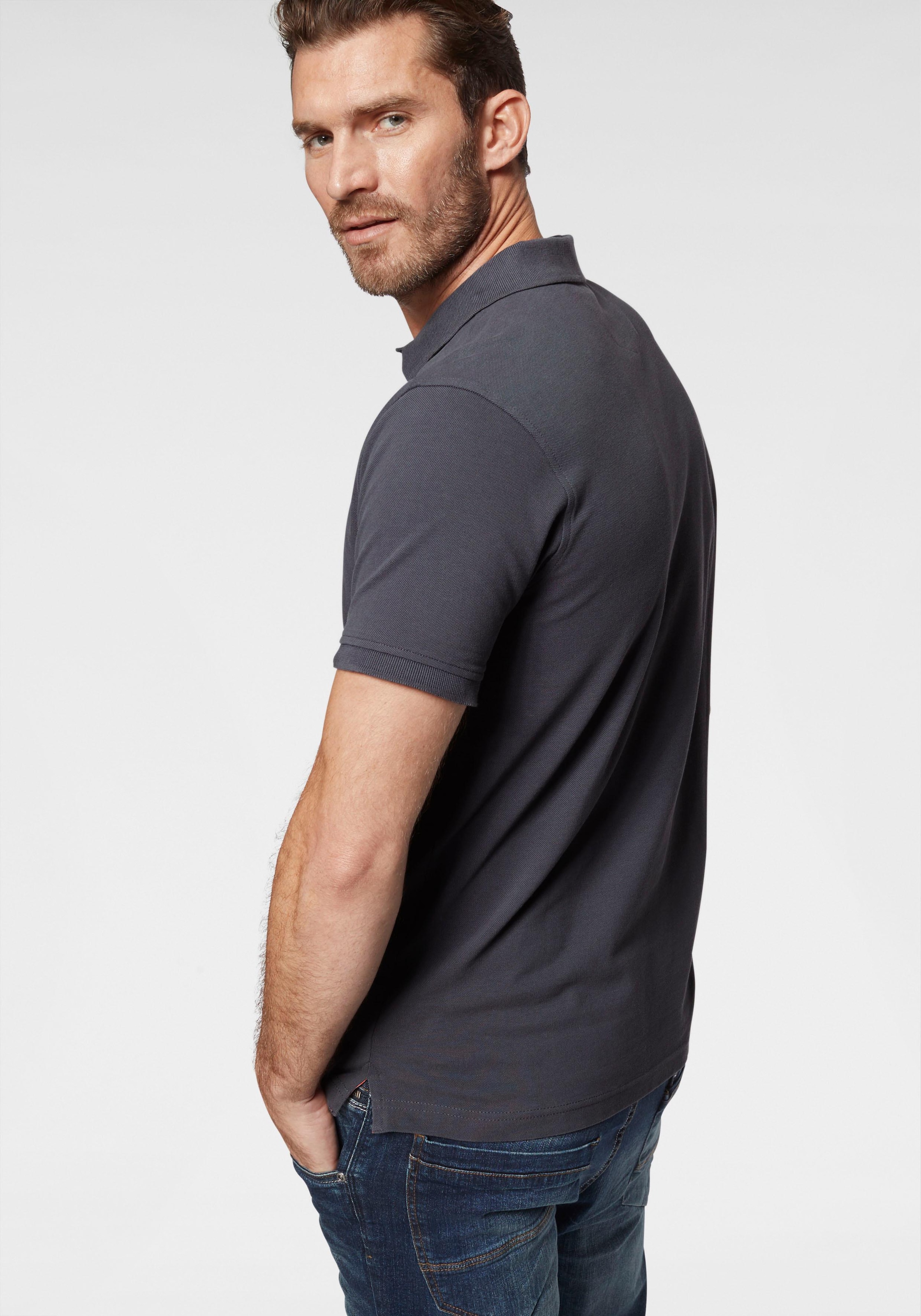 LERROS Poloshirt mit dezenter Stickerei auf der Brust