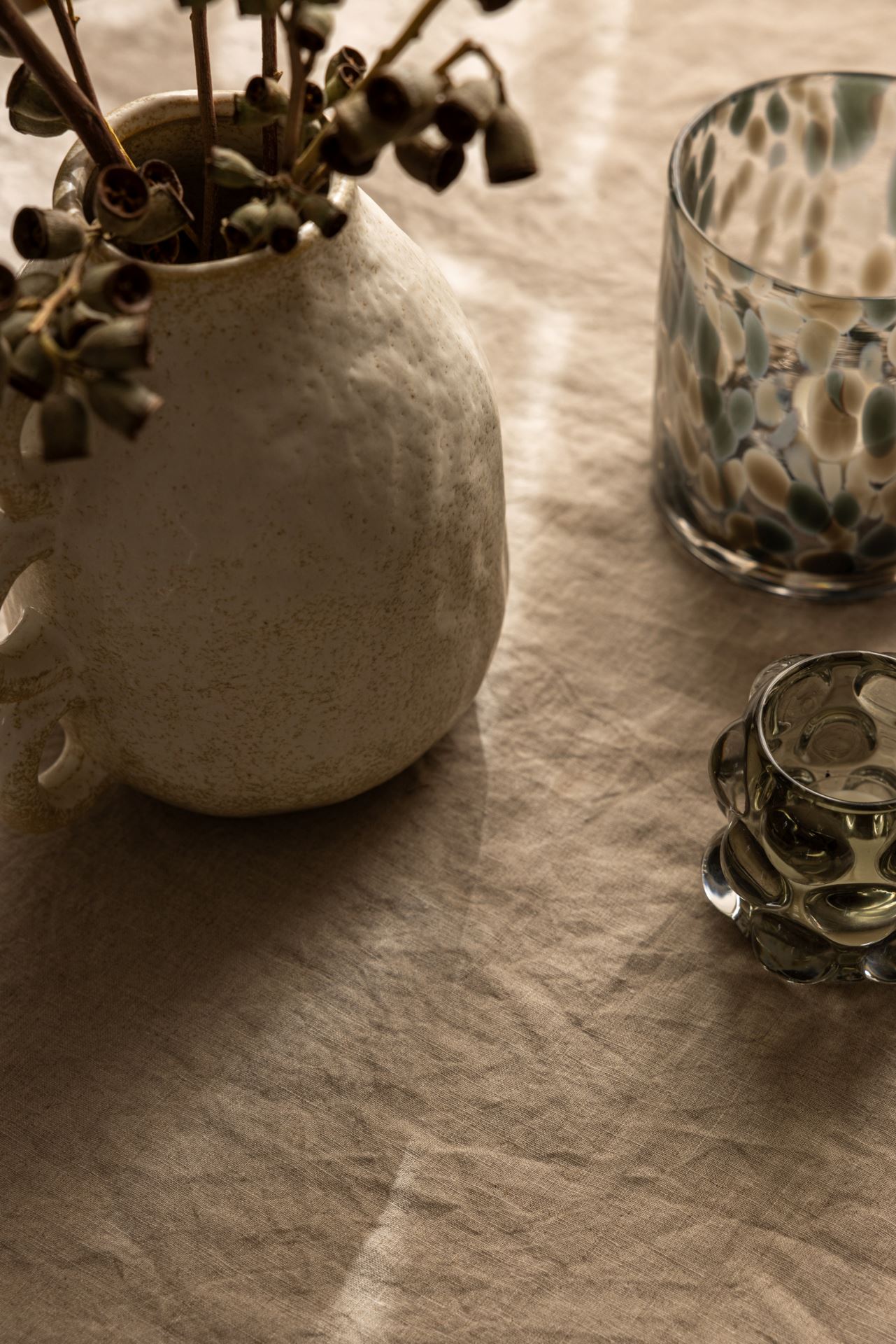 Vase lys beige - 19,8x16,3x21,5 cm