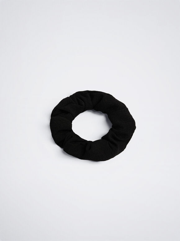 Elástico de cabelo franzido - Preto
